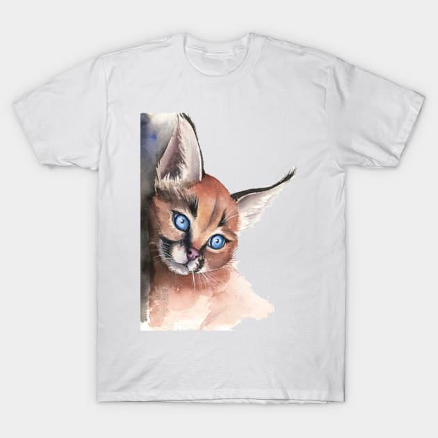 Caracal T-Shirt by Kira Balan